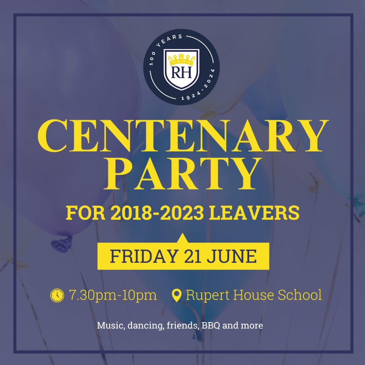 Centenary Party for 2018-2023 Leavers - Ticket